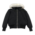 Moose Knuckles Men's Original Ballistic Shearling-Trim Bomber Jacket in Black