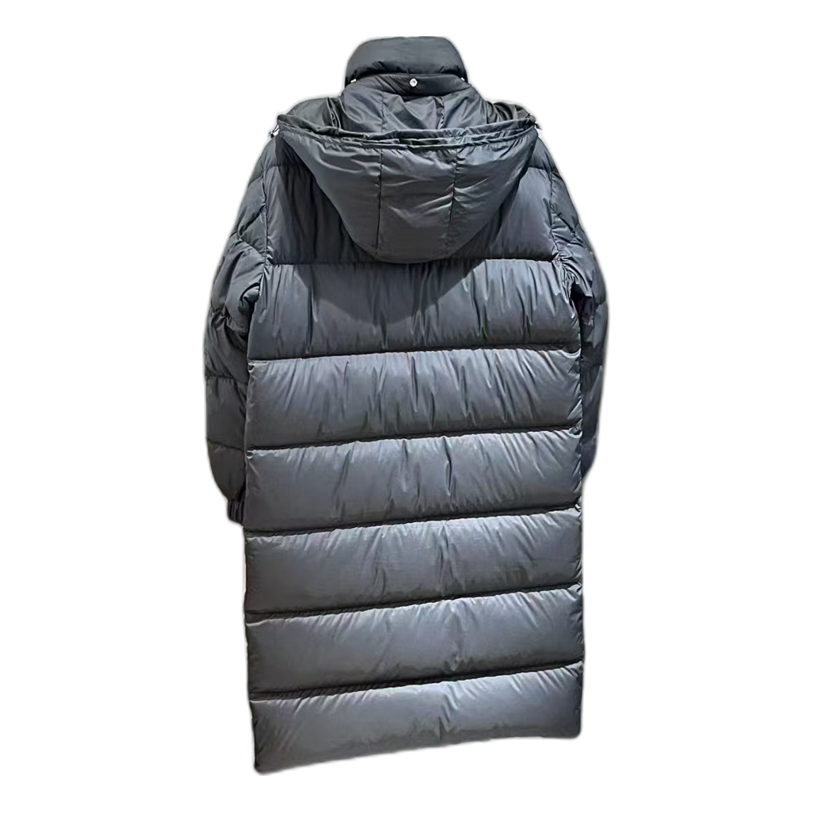 Moncler Hanoverian Hooded Long Puffer Coat in Black