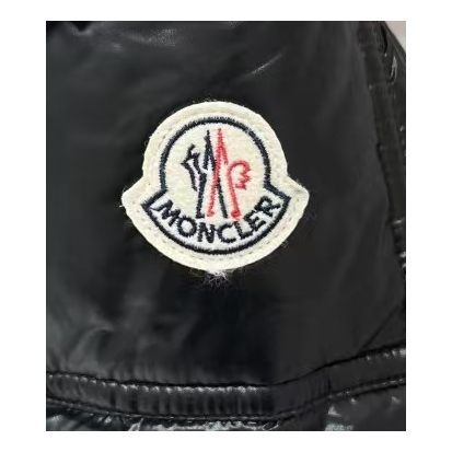Moncler Narrow-Quilt Fur-Trim Hooded Long Puffer Coat in Black