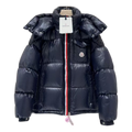 Moncler Montbeliard Hooded Puffer Jacket in Navy