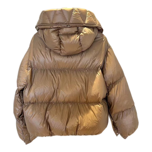 Moncler Borey Hooded Puffer Jacket in Bronze