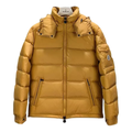 Moncler Maya Hooded Puffer Jacket in Yellow