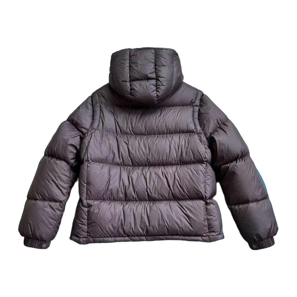 Moncler Cyclone Convertible Down Jacket in Black