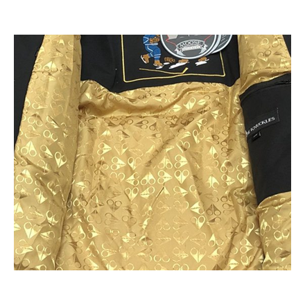Moose Knuckles Gold 3Q Fur-Trim Puffer Jacket in Black