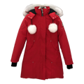 Moose Knuckles Stirling Parka with White Fur Trim
