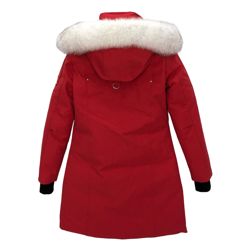 Moose Knuckles Stirling Parka with White Fur Trim