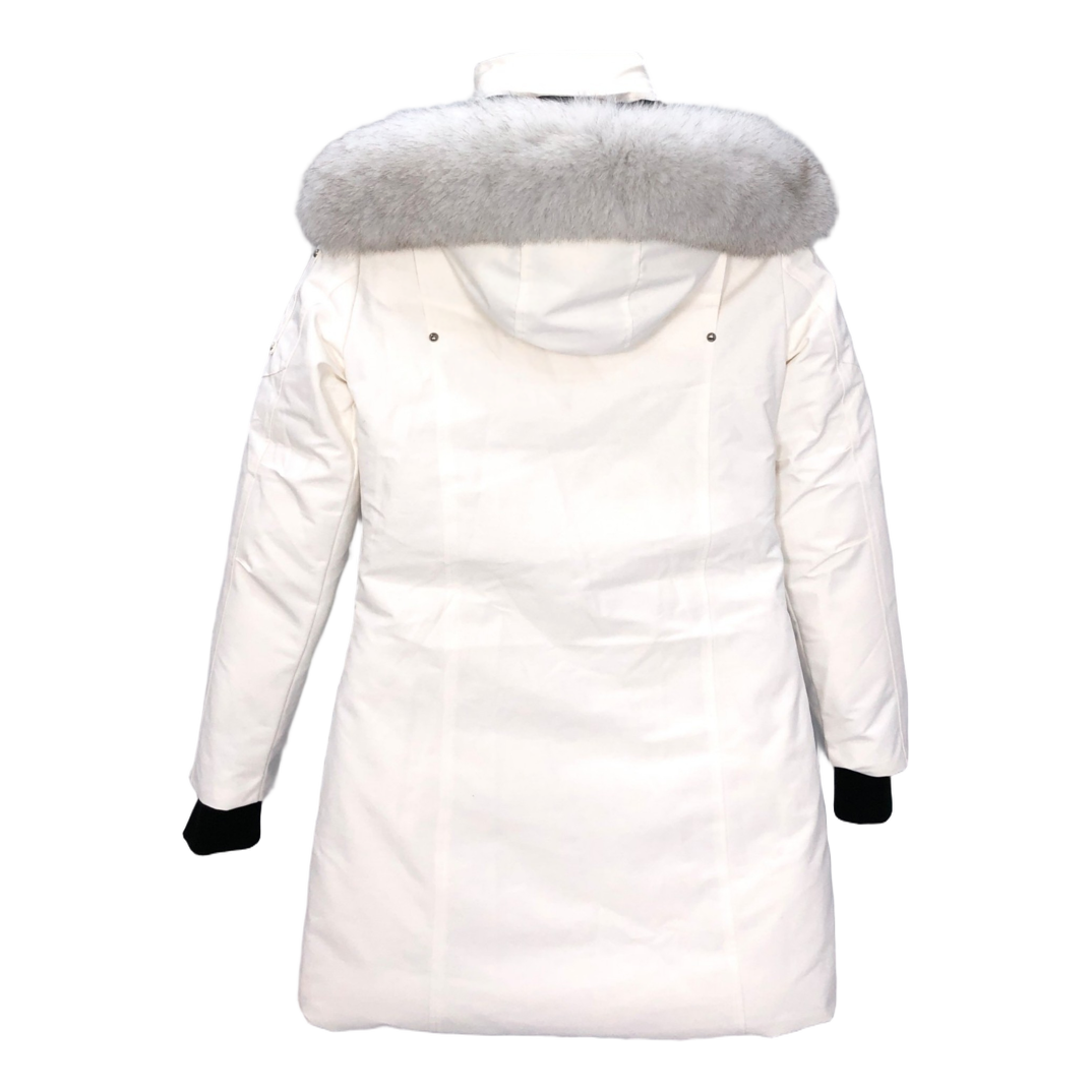 Moose Knuckles Stirling Parka with White Fur Trim